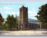 Premier Épiscopal Église Portland Oregon Ou Unp DB Carte Postale P12 - $4.04