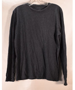 Banana Republic Mens LS Fitted Crew T-Shirt Blue M - $27.08 CAD