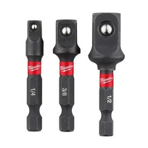 Milwaukee Bit Extensions Shockwave Socket Adapter Set, 1/4" 3-Piece 48-32-5033 - $23.74