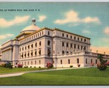 Capitol Building San Juan Puerto Rico PR UNP Linen Postcard K11 - £2.80 GBP