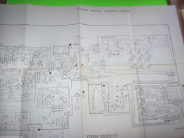 STERN 19&quot; LARGE FOLD-OUT COLOR MONITOR SCHEMATIC WIRING DIAGRAM K4602-5796 - £6.97 GBP