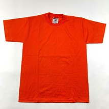 JERZEES T-Shirt Jungen Jugend M 10-12 Orange Rundhals 50/50 Mischung Kur... - $9.89