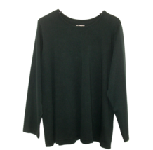 Womens All American Comfort Long Sleeve Black Cotton Tee T-Shirt, Large - £6.03 GBP