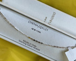Cynthia Rowley Sterling Silver Anklet Mini Cuban Chain Made In Italy New... - $24.74