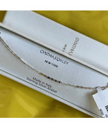 Cynthia Rowley Sterling Silver Anklet Mini Cuban Chain Made In Italy New... - £19.45 GBP