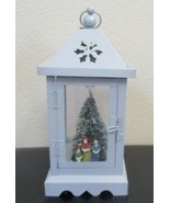 Gary Christmas Lantern Lighted With Christmas Tree &amp; Carolers Battery Op... - £16.61 GBP