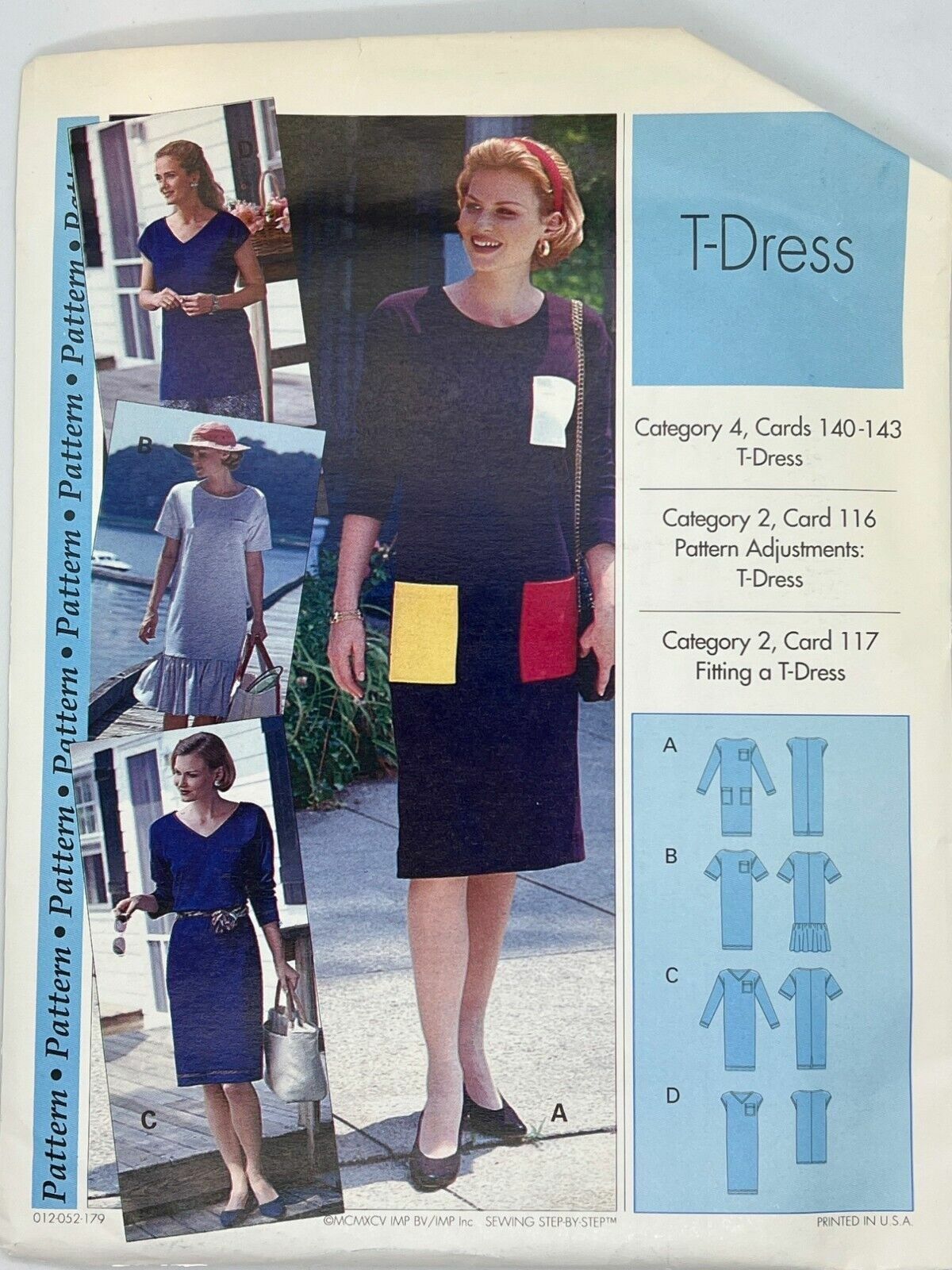 Vintage Sewing Step by Step Pattern Misses T-Dress Size 12-16 Uncut &amp; Fa... - $4.80