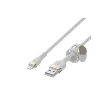 Belkin CAA010BT1MWH USB-A TO LTG, BRAID SIL, 1M, WHT - $52.05