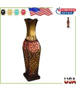 Striking 17-Inch Harlequin Vase - Multicolor Modern Centerpiece for Livi... - $51.74 CAD