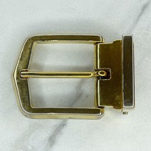 Gold Tone Clamp Style Simple Basic Belt Buckle Made in Italy - $6.92