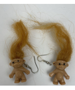 Troll Doll Good Luck All Natural Nude Pierced Earrings Fashion Jewelry -... - $15.83