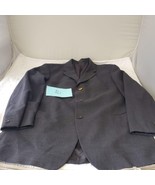 HUGO BOSS Charcoal Black Blazer Suit Jacket Sport Coat Large - £15.50 GBP