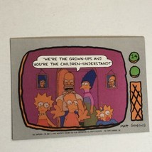 The Simpsons Trading Card 1990 #14 Homer Marge Bart Maggie &amp; Lisa Simpson - $1.97