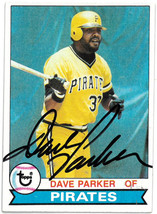 Dave Parker signed 1979 Topps On Card Auto #430- COA (Pittsburgh Pirates) - £29.68 GBP