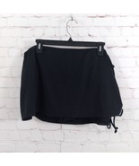 Jaclyn Smith Swim Skirt Womens 18 Black Ruched Side Bikini Bottom Swimwear - $19.99