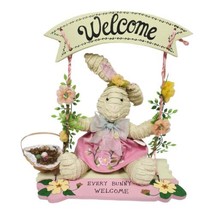 Easter Bunny Garden Swing &quot;Every Bunny Welcome&quot; Holiday Home Decor - £13.33 GBP