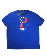POLO RALPH LAUREN Men&#39;s Royal Blue Classic Fit Graphic P Logo Cotton T-S... - £27.84 GBP