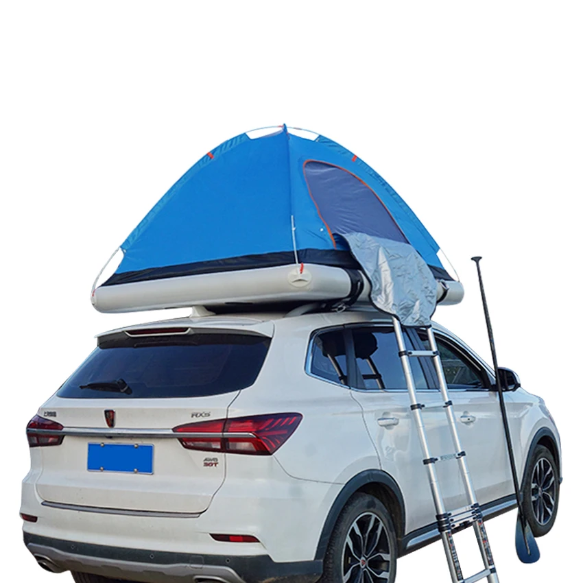 CaRoof Top Tent Foldable Camping Truck Rooftop Tent For SUV With The Inflatable - £996.77 GBP