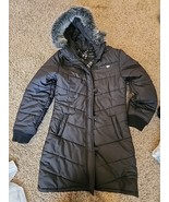 RARE Fox Girls Fox Racing Down Jacket  Fur Trim Hood Puffer Parka Long C... - $1,802.58 MXN