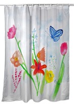 Betsy Drake Pastel Garden Shower Curtain - £75.93 GBP