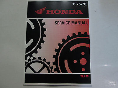 1975 1976 Honda TL250 TL 250 Service Atelier Réparation Atelier Manuel - $119.99