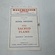 Playbill Theater Program Westminster Theatre The Sacred Flame - £12.58 GBP