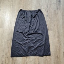 Vanity Fair Vintage Skirt Slip ~ Sz L 30&quot; ~ Black ~ Below Knee ~ Elastic... - £14.75 GBP