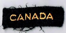 Canadian Armed Forces CANADA Gold On Black Arm Patch - $1.97