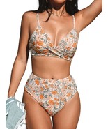 Women&#39;s Bikini Sets Two Piece Swimsuit V Neck Twist Adjustable Spaghetti... - €23,13 EUR