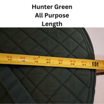 Hunter Green All Purpose English Riding Saddle Pad USED image 4