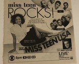 18th Annual Miss Teen USA Print Ad Vintage 98 Degrees TPA3 - £4.74 GBP