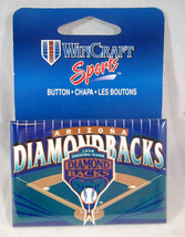 Inaugural Arizona Diamondback Baseball Opening Day Rectangle Button MOC - 1998 - £5.38 GBP