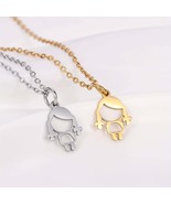 Charming Little Girl Stainless Steel Pendant Necklace Set - $20.31