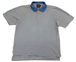 Byron Nelson Eleven Straight Bud Light Men&#39;s Polo Short Shirt Striped Si... - $15.76