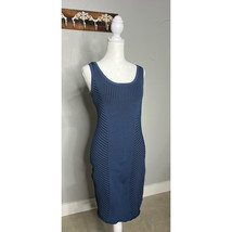 Vintage Bebe Bodycon Dress Razor Back Midi Dress Size Large  Y2K - $32.60 CAD