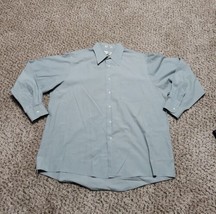 Van Heusen Long Sleeve Button Down Grey Men&#39;s Shirt Size XL 34/35 - £7.08 GBP