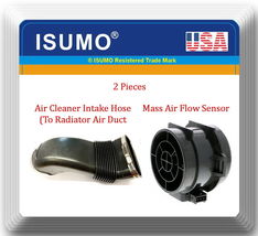 2 Pcs) Air Intake Hose &amp; Mass Air Flow Sensor Fits: BMW X5 2001-2006 E53 L6 3.0L - £472.61 GBP