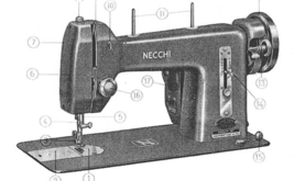 Necchi BF Mira manual 2nd Edition 1954 instructions hard copy - £10.16 GBP