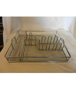 Chrome Metal Utensil Organizer with Ball Feet for Picnic or Drawer Use - $38.00