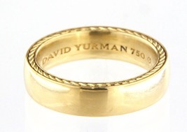 David yurman Men&#39;s Wedding band 18kt Yellow Gold 429490 - $999.00