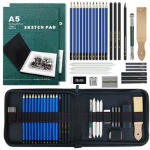 Artistic Masterpiece 55-Piece Drawing Kit: Complete Sketching Set for Adults, In - $49.49