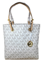 Michael Kors Jet Set Item North South Tote in Signature Vanilla PVC - NWT - £95.05 GBP