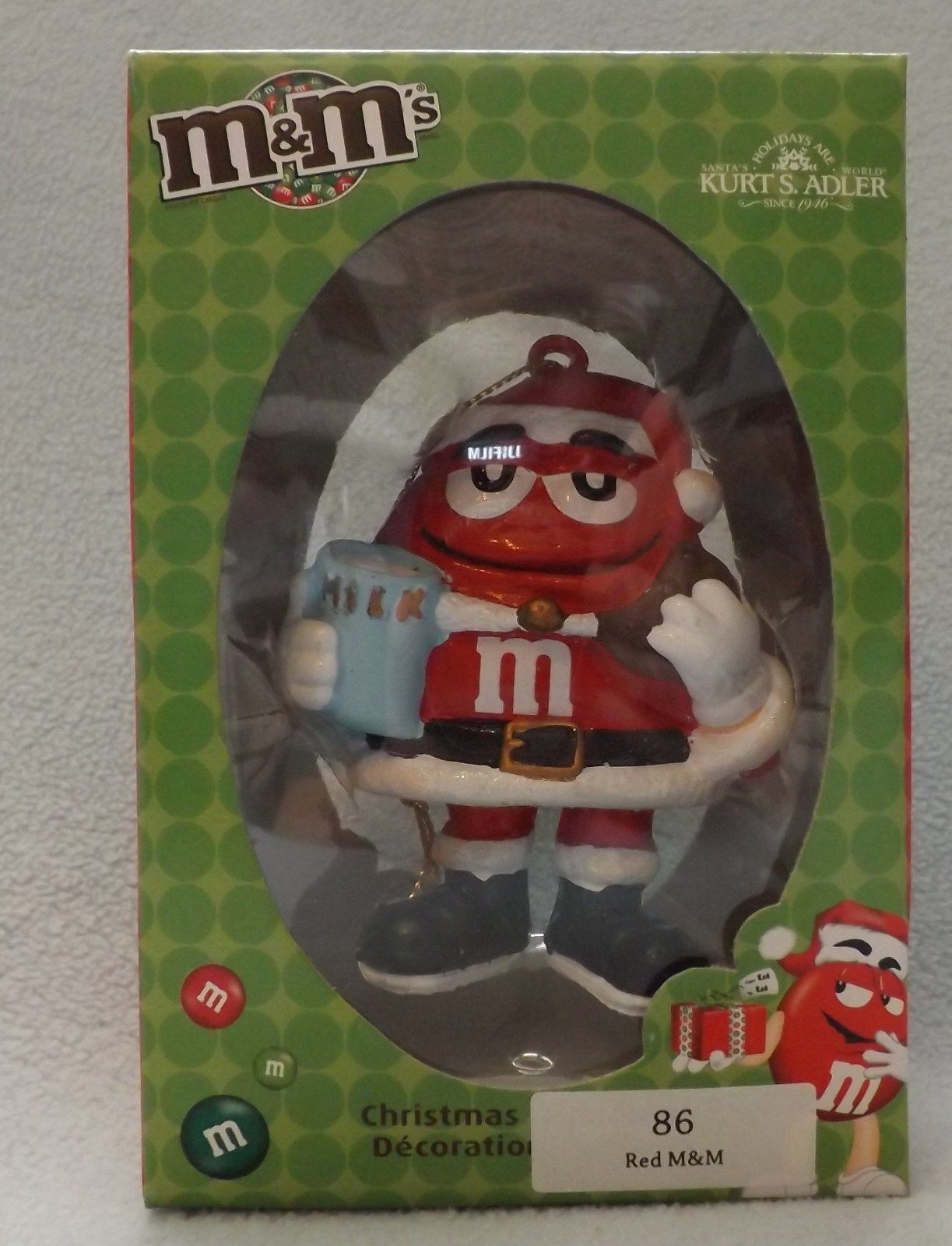 Primary image for M&M Red Elf 4" Ornament by Kurt S Adler