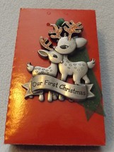 Pewter Reindeer Our First Christmas Together Ornament by Gloria Duchin, Inc - £11.96 GBP