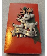 Pewter Reindeer Our First Christmas Together Ornament by Gloria Duchin, Inc - £11.98 GBP