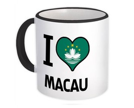 I Love Macau : Gift Mug Flag Heart Country Crest Macanese Expat - £12.63 GBP
