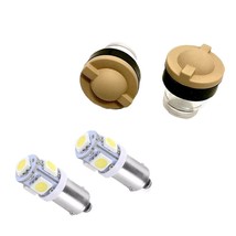 2 Bronceado Lente Cubiertas+2 Sellos+2 LED Blanco Bombillas Para Humvee ... - $31.45