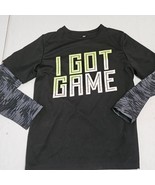 Place Sport T Shirt Jersey I Got Game Long Sleeve Pullover Crew Neck Boy... - €8,46 EUR