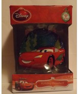 Disney Cars Lightning McQueen 3&quot; Bas-Relief Lighted Ornament - £11.98 GBP