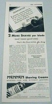 1930 Print Ad Mennen Shaving Cream Guarantee 2 More Shaves Newark,NJ - £8.06 GBP